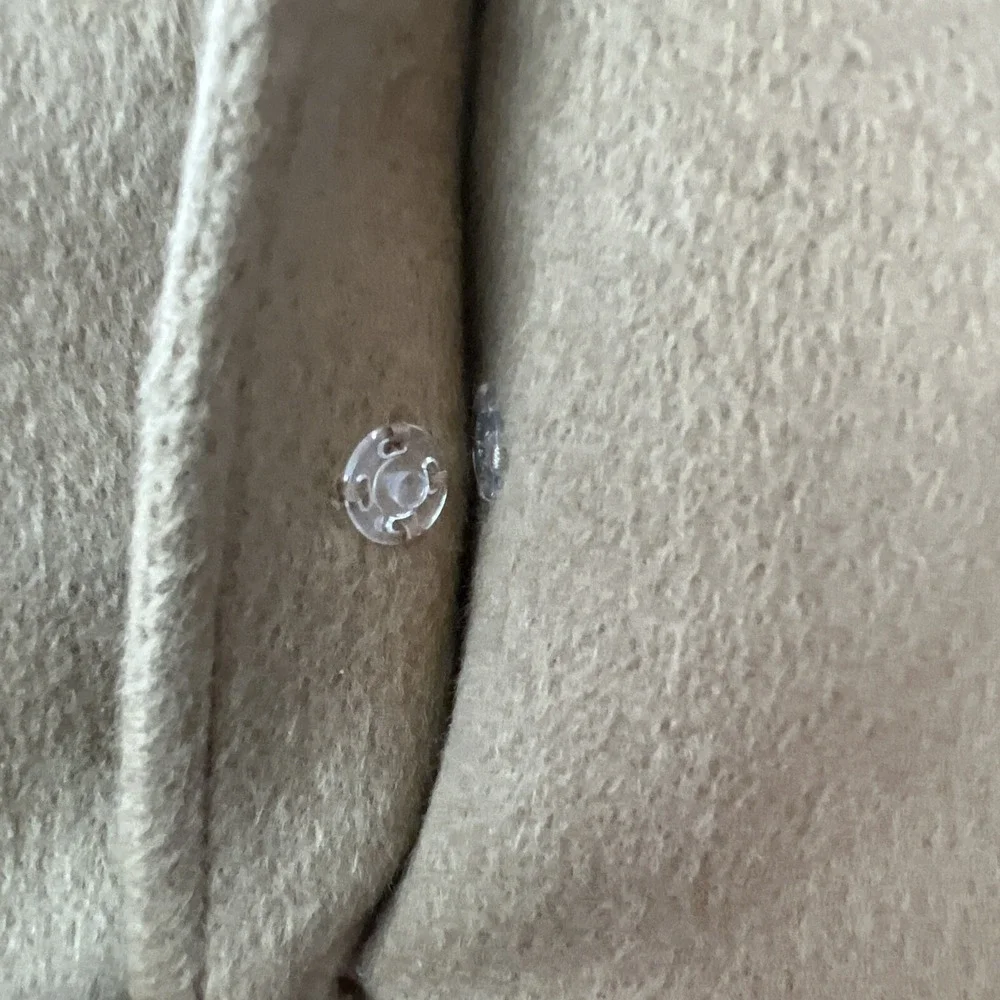 Michael Kors Skirt Women 2 Camel Tan Button‎ Front Wool Blend Mini Made In Italy